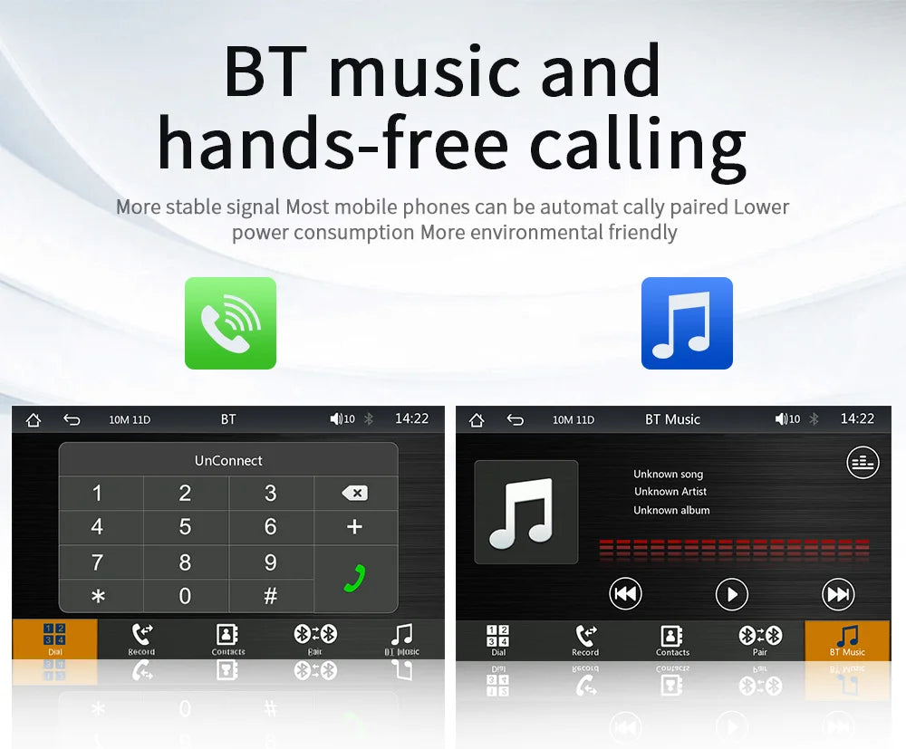 BQCC 7" HD Universal Car MP5 Portable Car Player Wireless Carplay Android Auto Mirrorlink BT USB SD FM transmission car stereo
