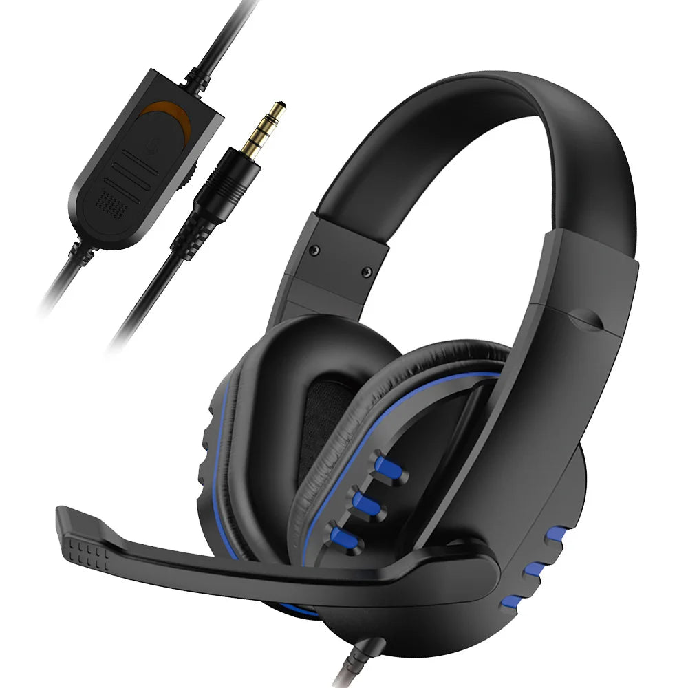 Gaming Headset 3.5mm Wired With Microphone for PS4,PC&Laptop